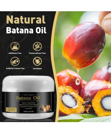 Natural Batana Oil for Hair Growth - 100% Pure Dr. Sebi Oil | Prevent Hair Loss & Split Ends - 3.4 OZ - Buy Online on GoSupps.com