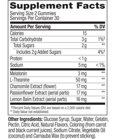 OLLY Sleep Gummy 3 mg Melatonin L-Theanine Chamomile Lemon Balm Sleep Aid Strawberry 60 Count 60 Count (Pack of 1) - Buy Online on GoSupps.com