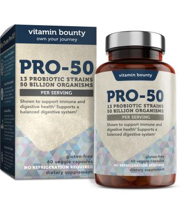 Vitamin Bounty Prebiotics 50 Billion CFU - 60 Capsules