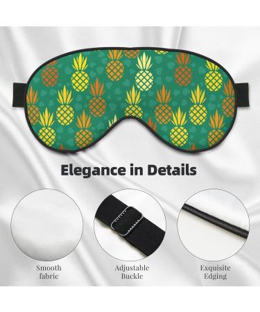 Pineapples1 Double-Sided Sleep Mask | Soft Adjustable Eye Covers for Perfect Shading & Reducing Eye Edema - International Shipping Available - Buy Online on GoSupps.com