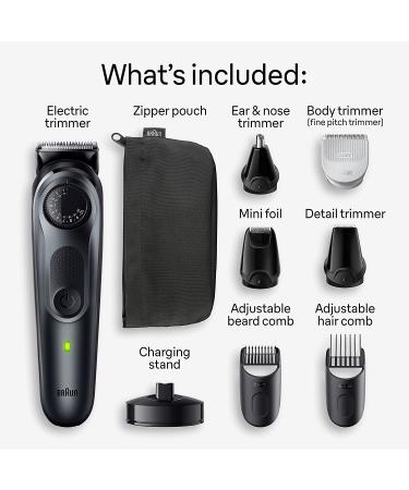 Braun Series 5 5490 All-in-One Style Kit: 9-in-1 Trimmer for Men - Beard, Body, Manscaping & Hair Clippers, Waterproof with Ultra-Sharp Blades - Buy Online on GoSupps.com