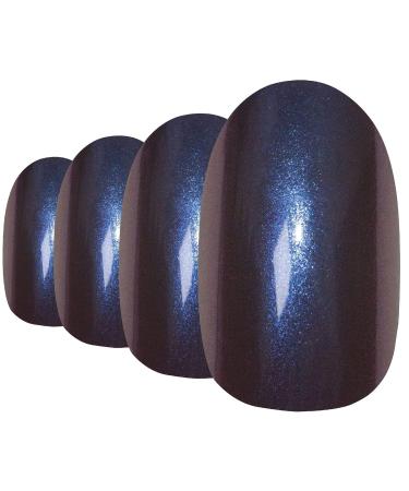 Buy Bling Art Blue Purple Chameleon False Nails - 24 Oval Medium Tips with Glue for Stunning Manicures - International Shipping Available - Buy Online on GoSupps.com