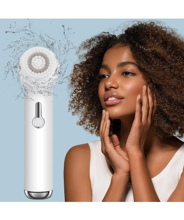 Rechargeable Waterproof Facial Cleansing Brush | 2 Brush Heads | Sonic & Rotation | Exfoliating Blackhead Removal | 3 Vibrating Settings - Buy Online on GoSupps.com