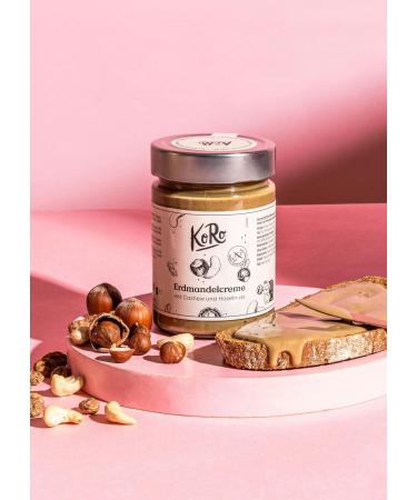 KoRo - Tigernut Cream with Cashews and Hazelnuts 12 x 350 g - Only three ingredients - High in fibre - Vegan - As a spread or topping