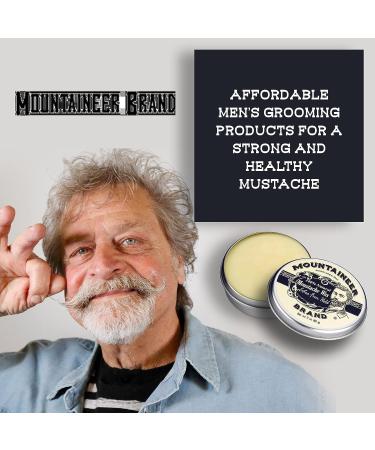 Mountaineer Brand Mustache Wax for Men - 100% Natural Beeswax, Extra Firm Hold, Unscented 2oz - Buy Online on GoSupps.com