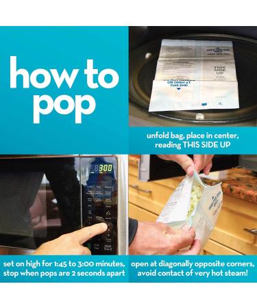 JOLLY TIME Simply Popped Natural Microwave Popcorn | Non-GMO & Palm Oil-Free | 3-Count Box (Pack of 4) Butter Flavor 3 oz (Pack of 12) - Buy Online on GoSupps.com