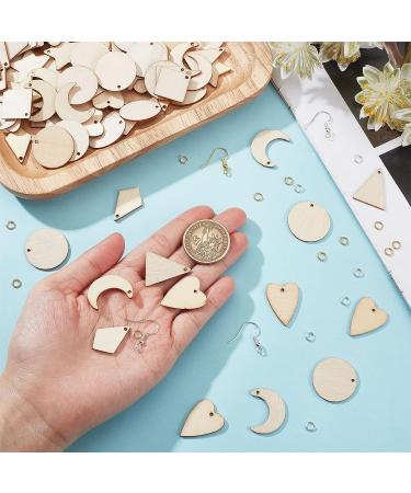 SUNNYCLUE 520pcs Wooden Earrings Kit - Unfinished Wood Blanks, Hooks, Jump Rings for DIY Jewelry Making - Beginner Starter Set for Women - Buy Online on GoSupps.com