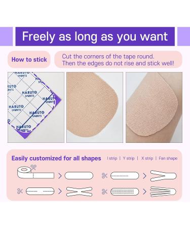 Haruto Life UP Extra Sensitive Kinesiology Tape - Dermatologically Tested, Latex Free Beige Roll for Sensitive Skin - Ideal for Injury, Pregnant Women, Office Workers & Children - Buy Online on GoSupps.com