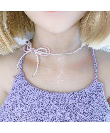 Silay Lian Xue Elegant Pink Loop & Star Necklace | Handmade Celbrebest Chain Jewelry for Women & Girls - Stylish Accessory - Buy Online on GoSupps.com