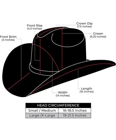 Enimay Western Cowboy Cowgirl Hat | Pinch Front Wide Brim Style | Large-X-Large | Classic Sand - Buy Online on GoSupps.com