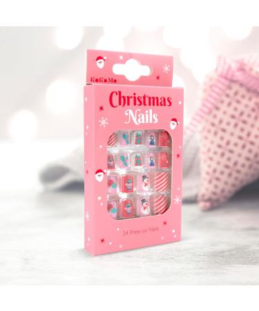 Christmas Children's Press-On Nails - Kids - 24 press-on - Festive Nails - Buy Online on GoSupps.com