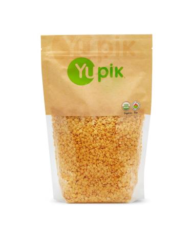 Yupik Organic Split Yellow Lentils 1kg Non-GMO Vegan Gluten-Free Kosher Raw High in Fiber Iron & Potassium Ideal for Soups Curries & Veggie Meals