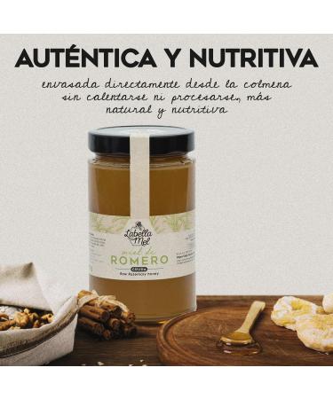Miel de Romarin Mielle cr meuse et parfum e miel naturelle authentique id ale pour infusions desserts tartines et cuisine saine pot familial qualit pure non filtr e riche en bienfaits. (1 Kg) - Buy Online on GoSupps.com
