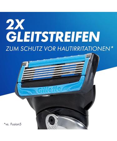 Gillette ProShield Chill Wet Razor for Men - 5-Blade Shaving System + 1 Replacement Blade - Perfect Gift for Him - Buy Online on GoSupps.com