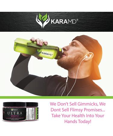 KaraMD UltraBeets | Doctor Formulated Beets Superfood Powder | Non-GMO Vegan Nitric Oxide Booster | Supports Heart Health, Circulation, and Energy | 30 Servings - Buy Online on GoSupps.com