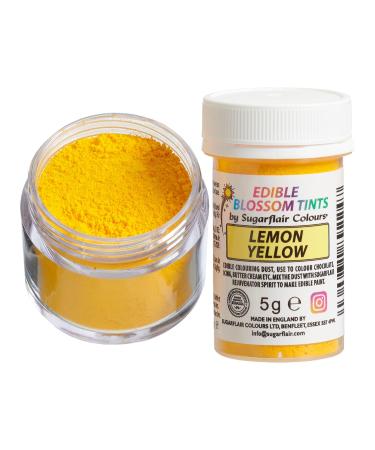 Sugarflair Lemon Yellow Food Colouring Powder Dust Use on Cake Surfaces Decorations or Colour Sugarpaste Fondant Icing Chocolate Buttercream Royal Icing Macarons and More! - 5g - Buy Online on GoSupps.com