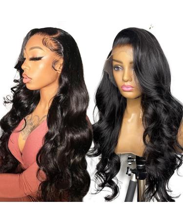 20 Inch Body Wave 13X4 HD Lace Front Wigs Human Hair Wigs For Black Women 180 Density Transparent Lace Frontal Wigs Human Hair Brazilian Virgin Real Glueless Wig Human Hair With Baby Hair Can Be Dyed 20 Inch Body Wave HD Lace Wig