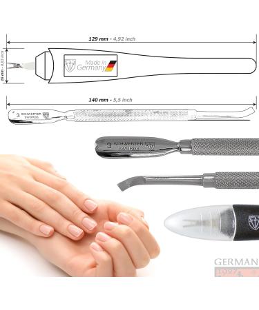3 Swords Germany Cuticle Remover Trimmer Knife & Pusher Set - Professional Nail Care Kit - Buy Online on GoSupps.com