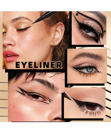 Liquid Eyeliner Waterproof - High-Pigmented Eyeliner Pencil with Precise Tip Long-Lasting Smudge-Proof Eyeliner Eye Makeup Cosmetic for Wide and Bold Winged Eyeliners Cat Eye Liners - Buy Online on GoSupps.com