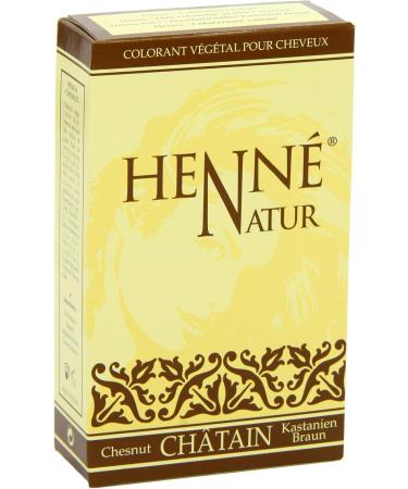 Henne Natur Chestnut Hair Colour Powder 90 g - Buy Online on GoSupps.com