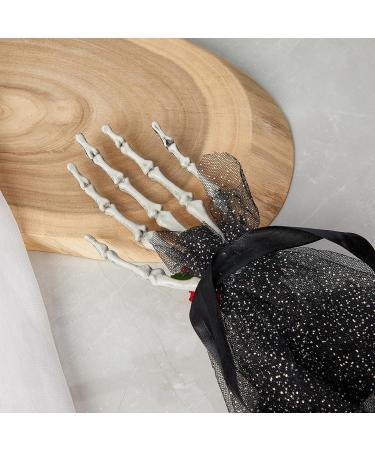 Neamou Halloween Skull Hand Hairpins - Punk Headdress With Rose Flower Halloween Skull Hand Headpiece Hairpins Halloween Skeleton Headpiece Straps - Buy Online on GoSupps.com