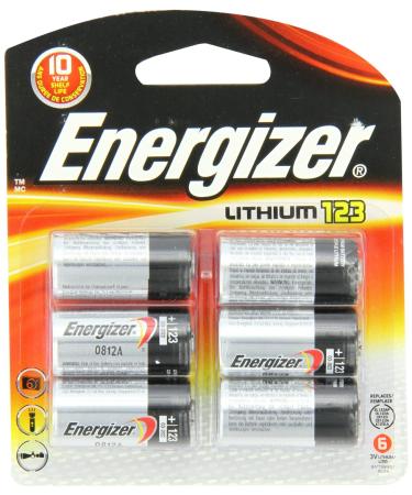 Energizer Photo Battery 123 6-Count Bulk 6 Count (Pack of 1)