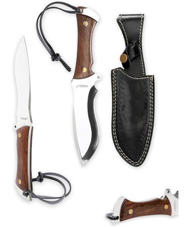 Perkin Knives Fixed Blade Hunting Knife with Leather Sheath - Durable Versatile Perfect for Outdoor Adventures | International Shipping Available - Buy Online on GoSupps.com