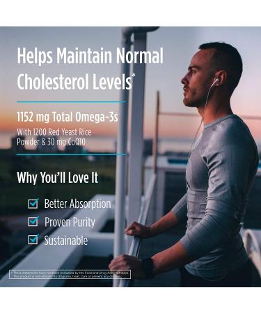 Nordic Naturals Omega LDL with Red Yeast Rice & CoQ10 - 60 Soft Gels | 1152 mg Heart Health - Buy Online on GoSupps.com