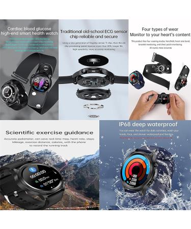 Non-Invasive Blood Glucose Smartwatch | Blue Smart Watch Glucose Monitor - Buy Online on GoSupps.com