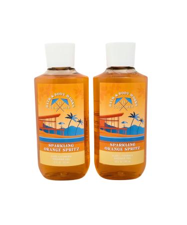 Bath & Body Works Shower Gel Gift Set of 2 10oz Each (Sparkling Orange Spritz)