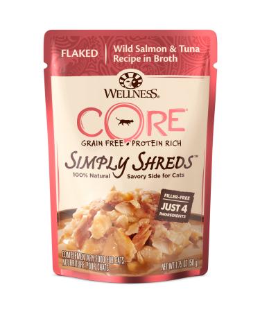 Wellness Core Simply Shreds Grain Free Wet Cat Food Mixer Or Topper, Wild Salmon & Tuna