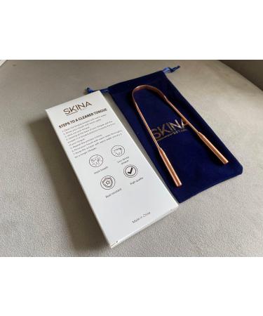 Copper Tongue Cleaner | Eco-Friendly Oral Hygiene Tool for Fresh Breath | International Shipping Available - Buy Online on GoSupps.com