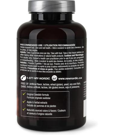 New Nordic Hair Volume Gummies - Biotin Supplement for Hair Growth - Contains Horsetail Millet & Zinc - Supports Healthy Hair Growth & Strength - 60 Vegan Gummies (Pack of 2) 1 - Buy Online on GoSupps.com
