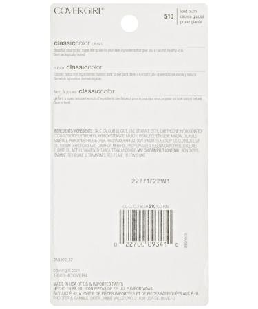 CoverGirl Classic Color Blush Iced Plum(C) 510 0.3oz Pan - Pack of 2 | Long-Lasting Formula - Buy Online on GoSupps.com