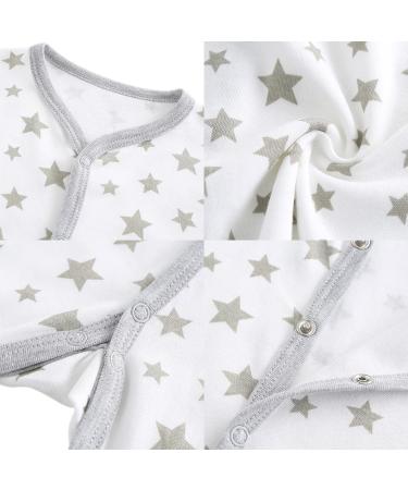 MAMIMAKA Baby Clothes Footed Pajamas | Cotton Onesies for Boys & Girls 0-18 Months | 3-6 Months Long Sleeve | Color6 - Buy Online on GoSupps.com