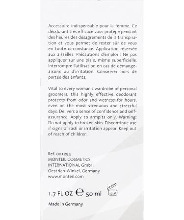 Monteil Paris Super Sec Roll-On Deodorant - Long-Lasting Protection - Buy Online on GoSupps.com