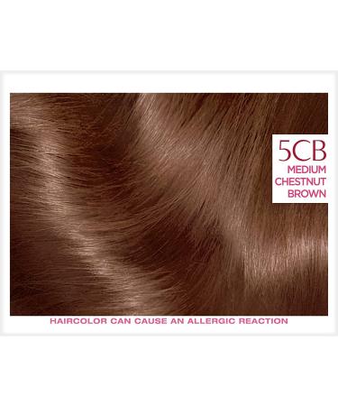 L'Oreal Excellence Creme 5CB Medium Chestnut Brown - Triple Protection Hair Color | 1 Application - Buy Online on GoSupps.com