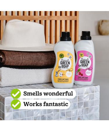 Marcel's Green SOAP Fabric Softener - Eco-Friendly Patchouli & Cranberry - 750ml Vegan & 97% Biodegradable - No Plastic or Palm Oil - Buy Online on GoSupps.com