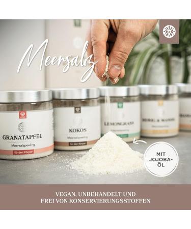 LoWell 500g Sea Salt Body Scrub with Jojoba Oil Nourishing Coconut Shower & Sauna Exfoliator for Glowing Skin - Buy Online on GoSupps.com