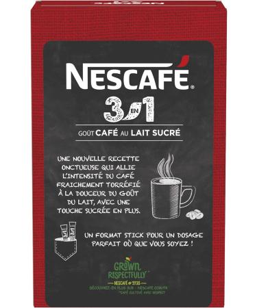 NESCAF 3en1 Caf au lait sucr Caf soluble 5 Bo tes de 10 Sticks (165g chacun) - Buy Online on GoSupps.com