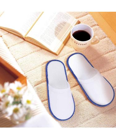 Disposable Spa Flip Flops Slippers for Hotel Guests - Blue, 24 Pairs - Buy Online on GoSupps.com