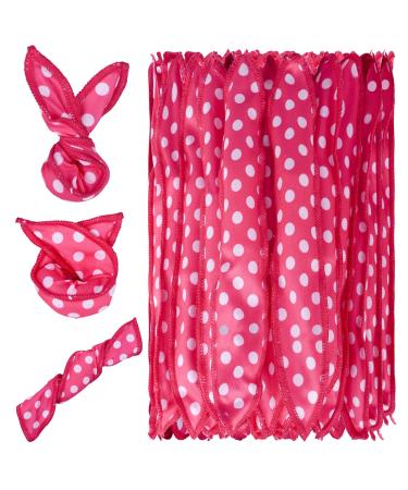 20 Pieces Hair Rollers Night Sleep Flexible Sponge Pillow Foam Hair Curlers DIY Hair Styling Tools for Long Medium Short Thick Thin Hair Pink