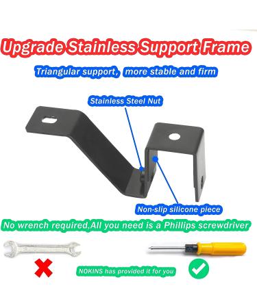 NOKINS Golf Cart Armrest & Cup Holder - Stainless Steel Support - No Drilling Needed - Black - Buy Online on GoSupps.com