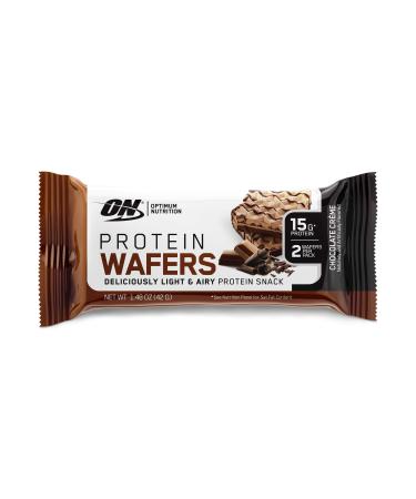 Optimum Nutrition Protein Wafers Chocolate Creme 9 Packs 1.48 oz (42 g) Each