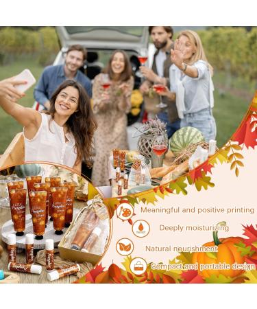 24 Sets Pumpkin Hand Cream & Lip Balm Gift - Fall Bridal Baby Shower Travel Size Party Supplies with Organza Bag & Tag - Buy Online on GoSupps.com