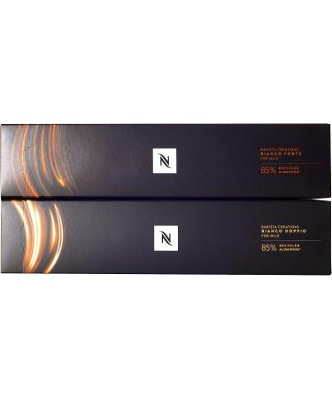  European Version Nespresso VertuoLine Barista Creations Variety for Recipes with Milk: Bianco Forte & Bianco Doppio - 20 Coffee Capsules - Buy Online on GoSupps.com