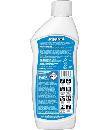 Happy Drain Sink and Drain Unblocker 500 ml Kitchen Bathroom Sink and Drain Unblocker Indoor and Outdoor Use - Buy Online on GoSupps.com