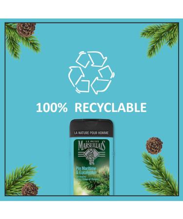 Le Petit Marseillais Shower Gel with Pine and Eucalyptus 250 ml from France - Buy Online on GoSupps.com