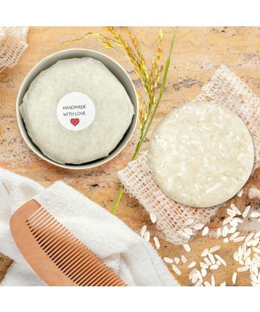 Shampoo Bar with Rice Water Protein for Hair Growth | Nourishing Solid Shampoo for Damaged Hair | Hydrating & Refreshing | Paraben & Sulfate-Free | Made in USA - Buy Online on GoSupps.com