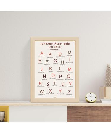 CreativeRobin ABC Affirmation Poster | A3 Educational Decor for Children's Room Daycare & Kindergarten | Inspiring Kids with Positive Traits - Buy Online on GoSupps.com